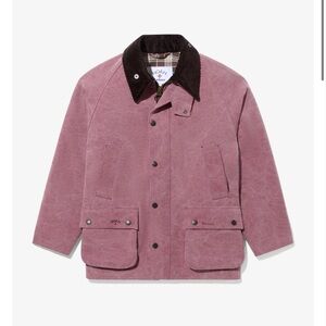 Noah NYC Pink Jacket with Brown Collar